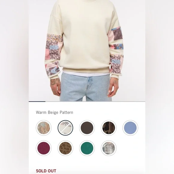 Abercrombie patchwork crewneck - Picture 7 of 7